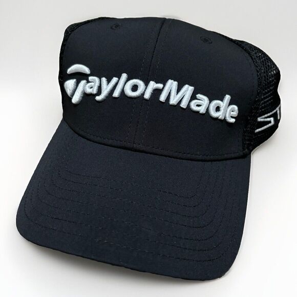 TaylorMade 2022 Men's Tour Cage Hat - Black S/M - Picture 1 of 4